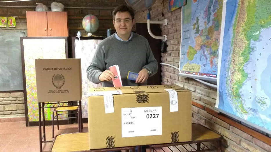 El intendente que busca renovar su cargo por cuatro años más.