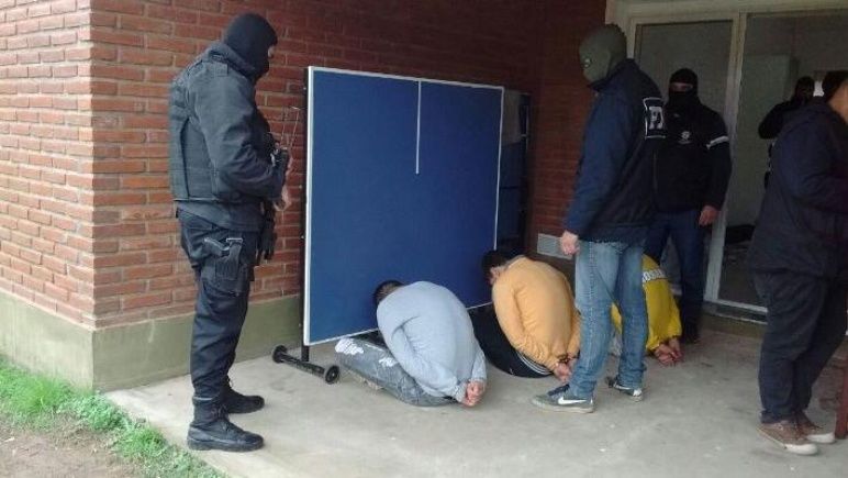 El momento de la detención, en 2016.