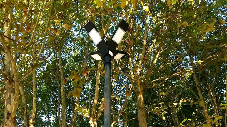 El modelo de luminaria que se utilizará el la vecina localidad.