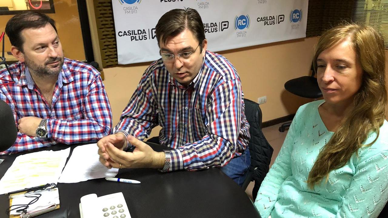 Celina, acompañando a José Sarasola y a Pablo Calcaterra.
