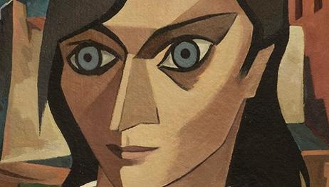 Una obra del artista plástico Aldo Magnani inspirado en mujeres obreras.