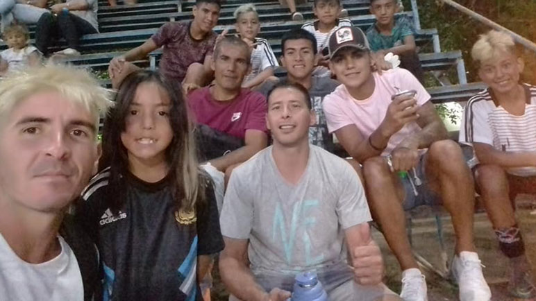 Las postales que les regaló el Mundialito a Los Messi de El Potrero.