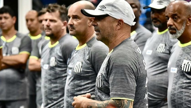 Sampaoli junto a su fiel ladero, el profe Jorge Desio.