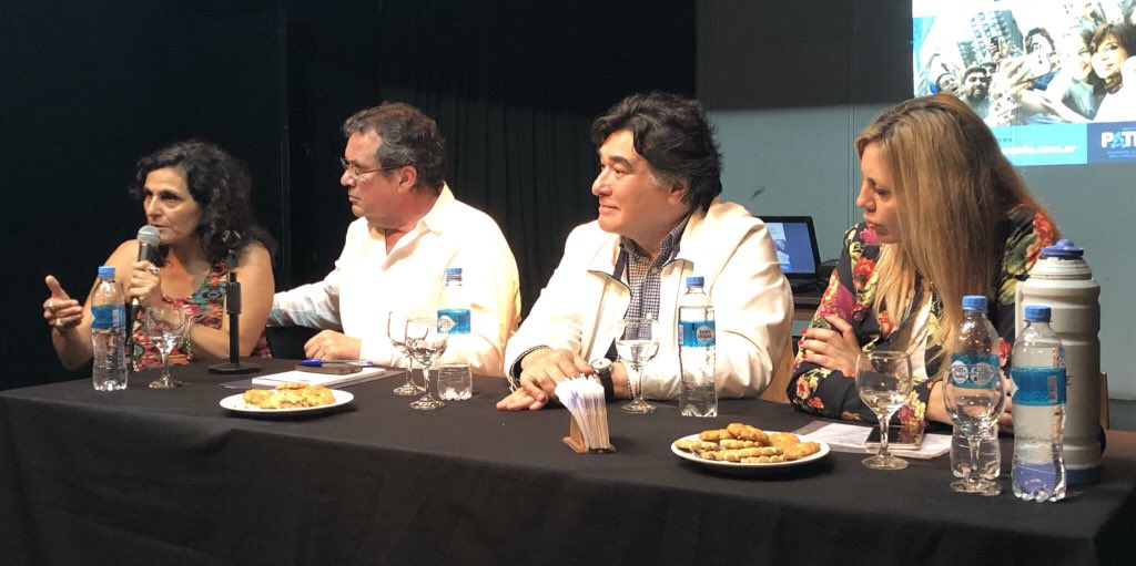 López, Bauer, Zannini y Sacnun, en La Bancaria Rosario.