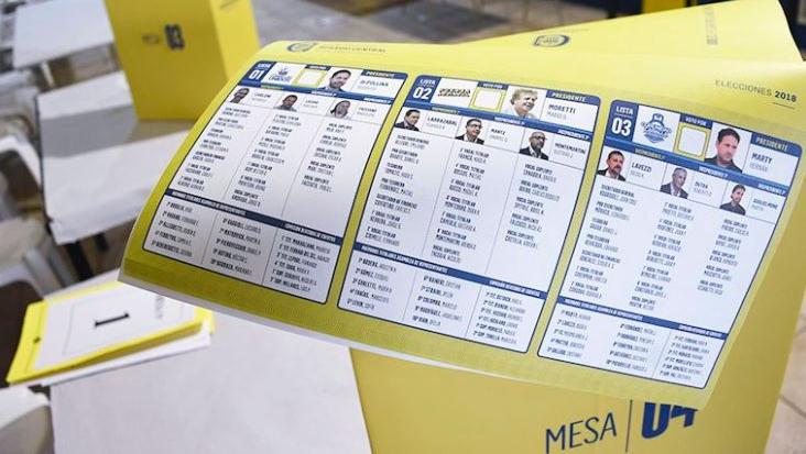 Los canallas eligen con el sistema de boleta única con un abanico de tres opciones.