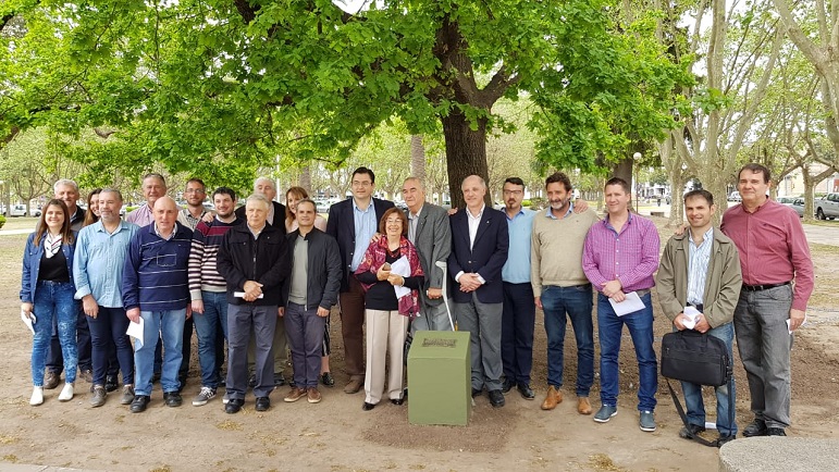 Las autoridades de Casilda se unieron en la celebración del 111 aniversario.