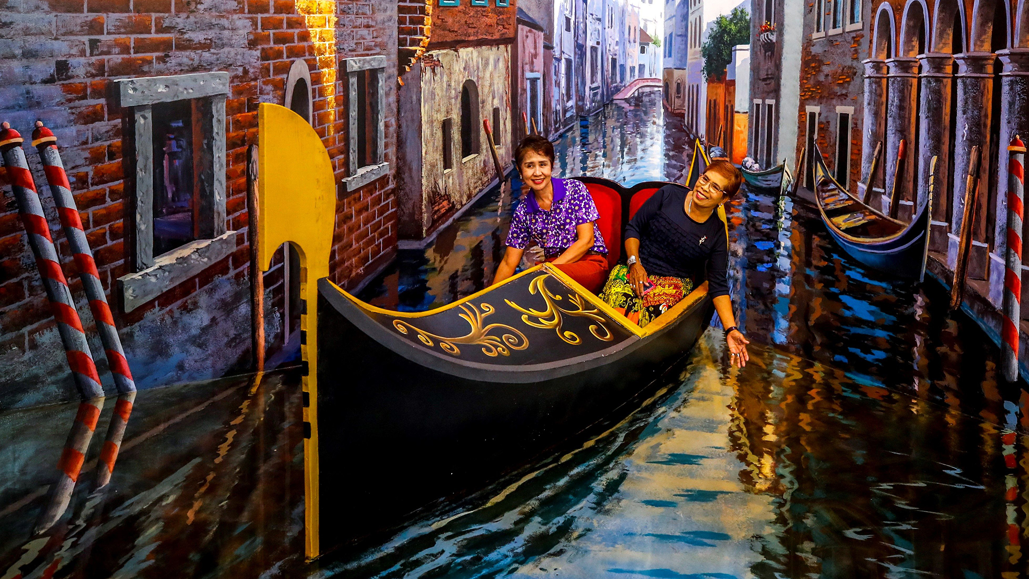 Arte 3D en el museo Art in Paradise de Bangkok.