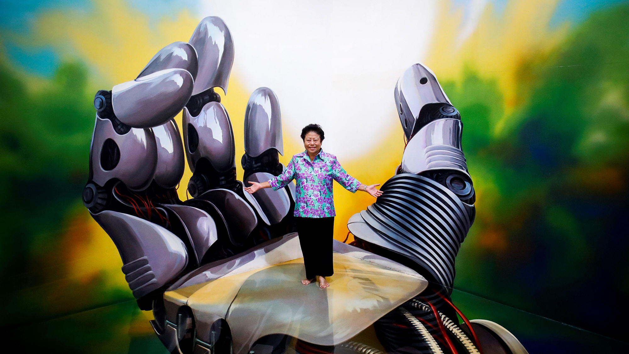Arte 3D en el museo Art in Paradise de Bangkok.