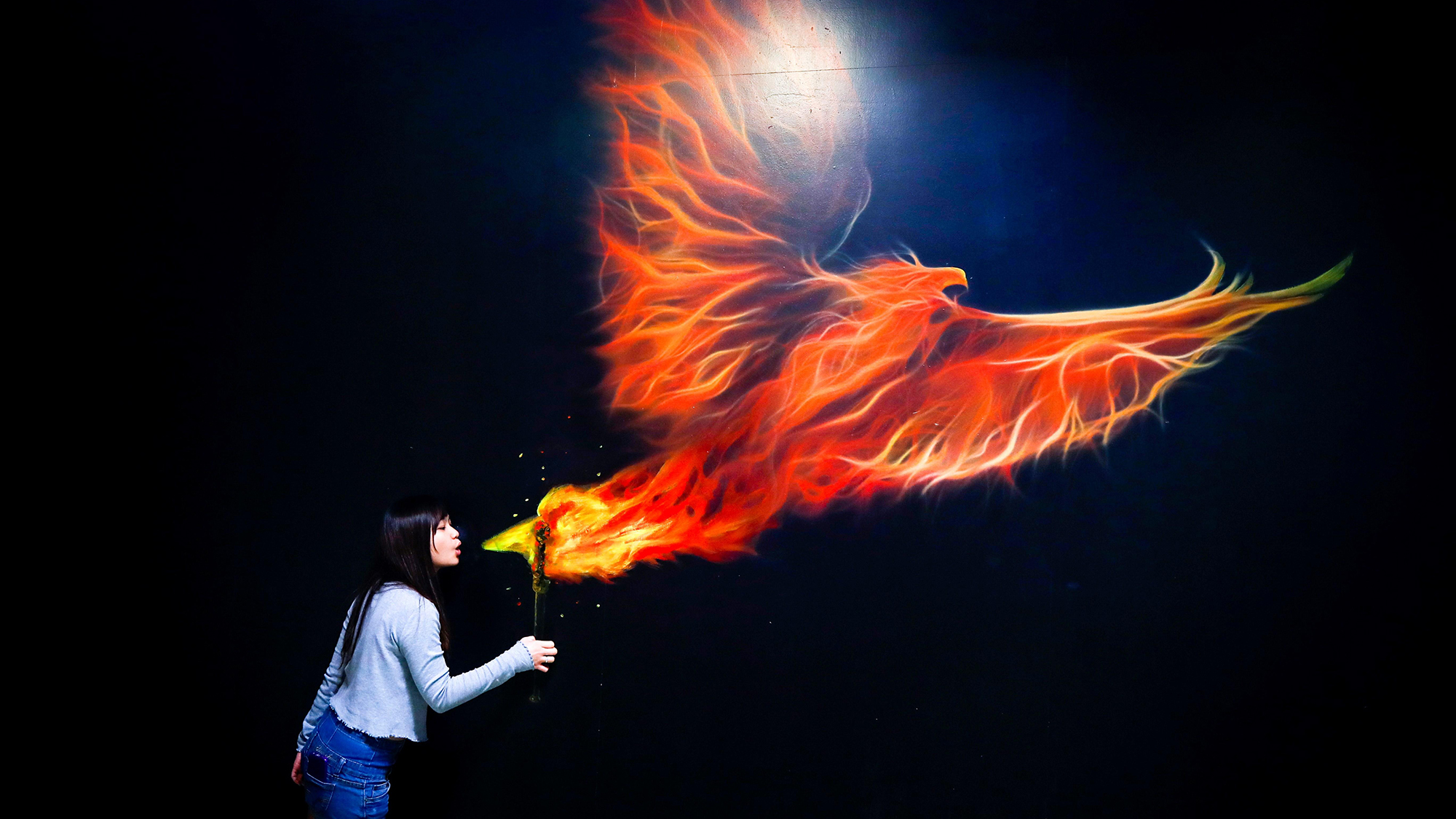 Arte 3D en el museo Art in Paradise de Bangkok. 