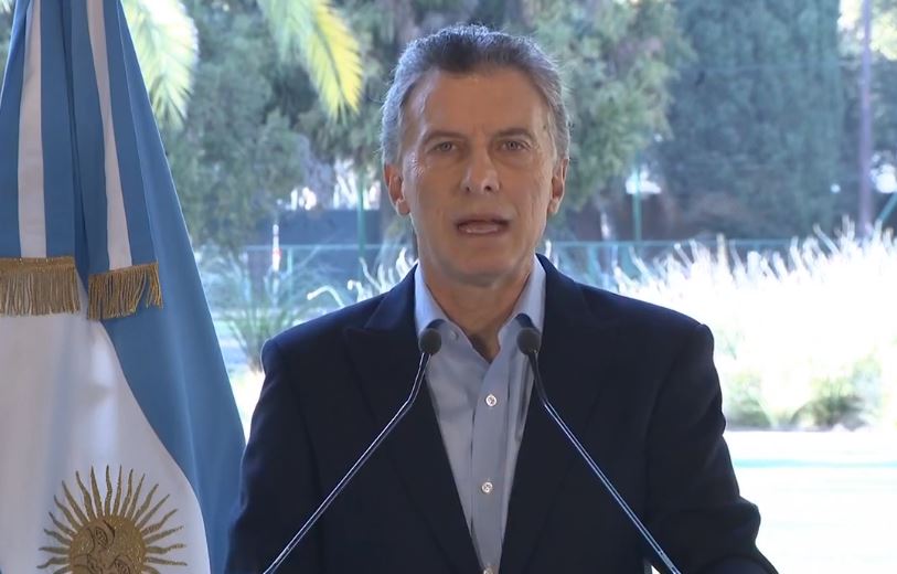 Macri desde Olivos en un breve mensaje