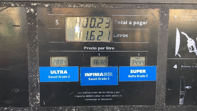 Los actuales precios de los combustibles en la ciudad. ¿Durarán?