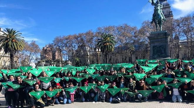 Así fue el último martes verde en Rosario antes del #8A