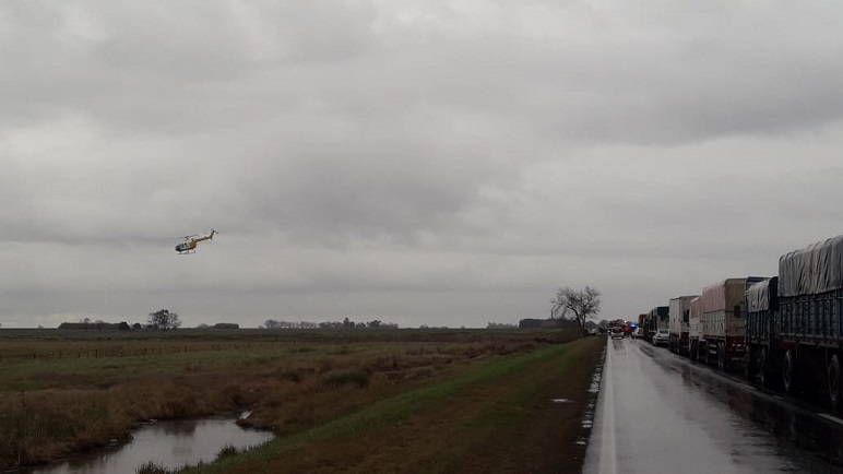 El helicoptero de emergencias no pudo concretar el traslado.