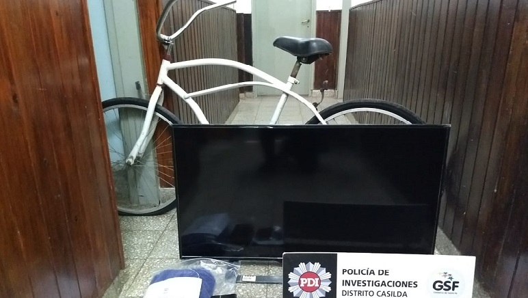 Los elementos que se secuestraron de la vivienda.