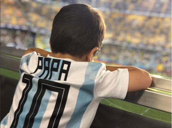 El tierno video de los hijos de Messi alentando a la Selección