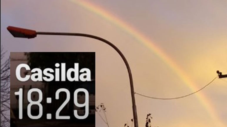La tarde del martes nos regaló un arcoiris a los casildenses.