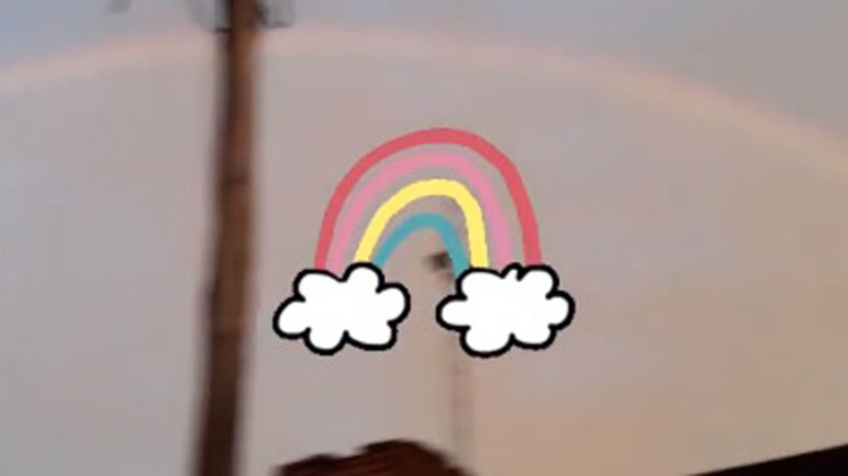 La tarde del martes nos regaló un arcoiris a los casildenses.