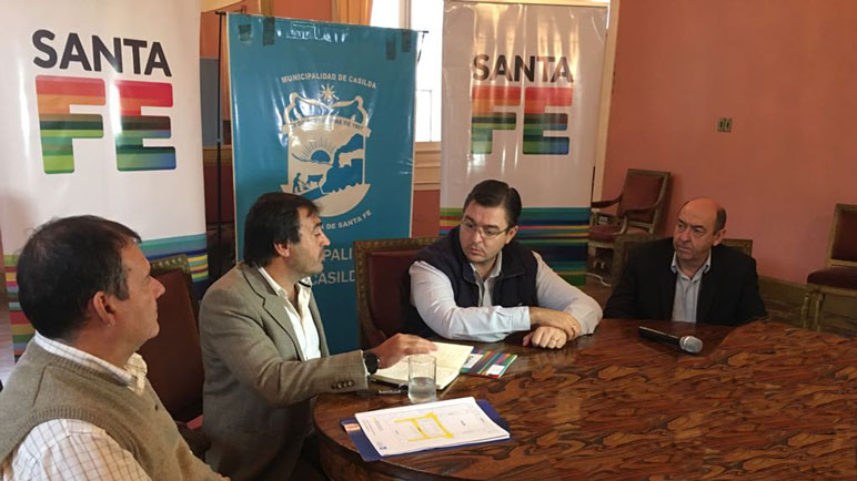 Sambrailo, Leone, Sarasola y Álvarez en la Municipalidad.