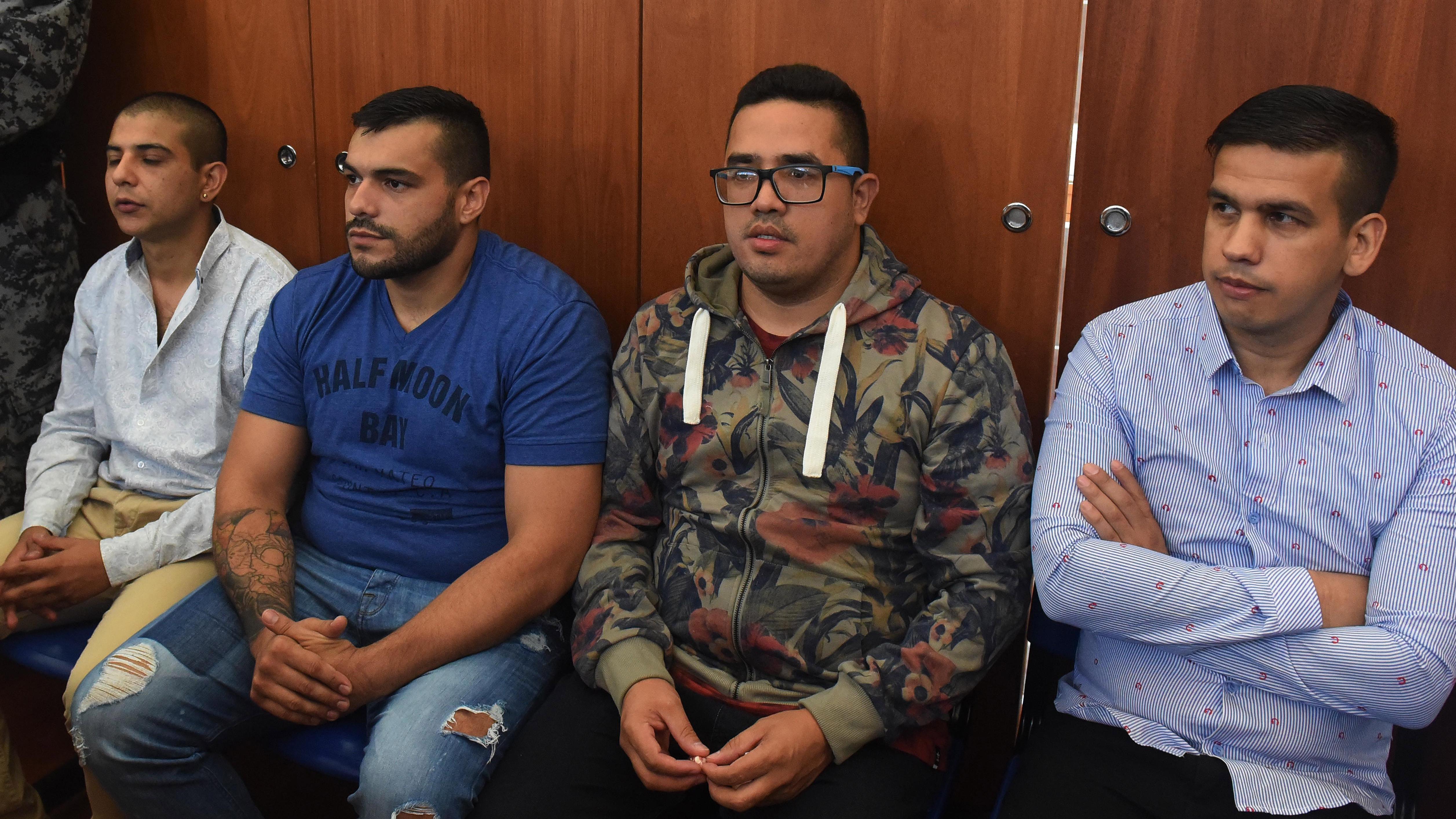 Los Monos en el banquillo. Sus defensores pidieron la absolución.