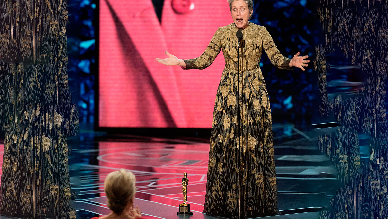 Frances McDormand dio un aplaudido discurso feminista.