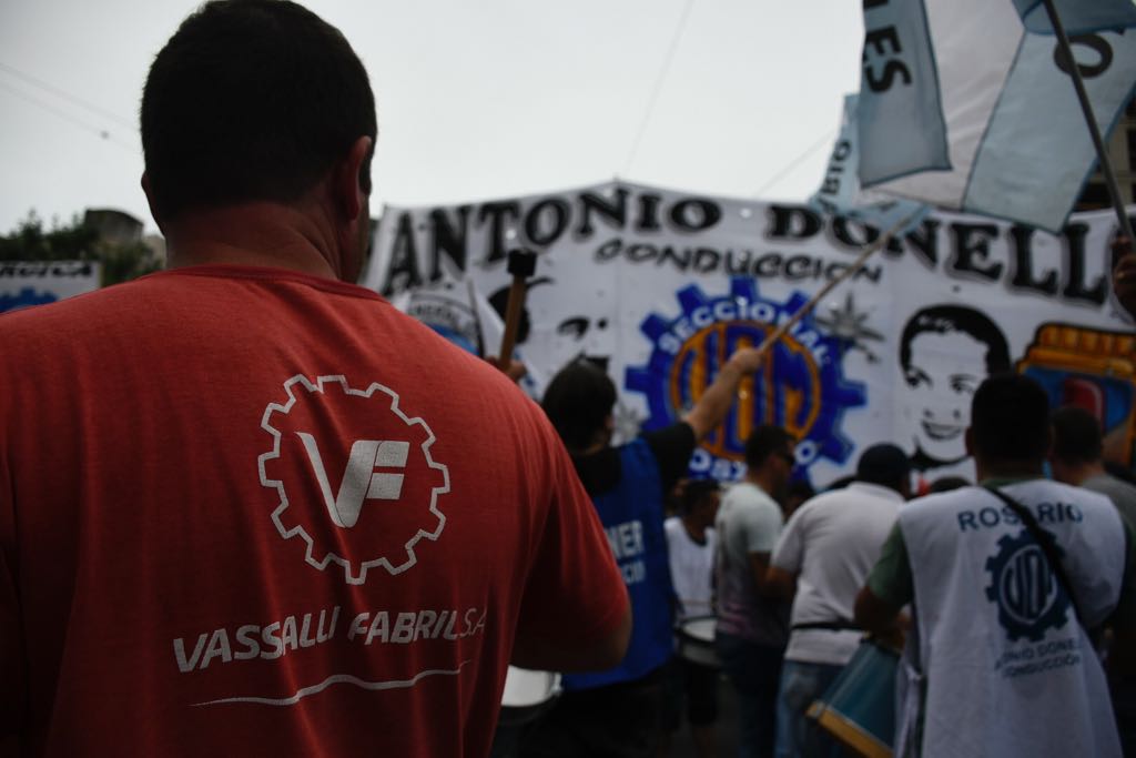 Movilización contra el despidos de trabajadores en Vasalli (Juan José García)