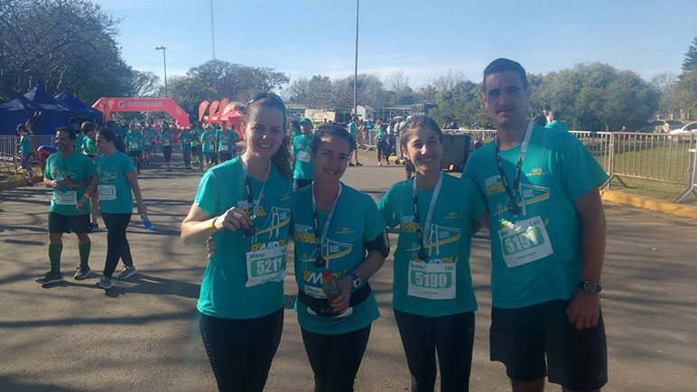 Los casildenses estuvieron presentes en la Maratón del Puente.
