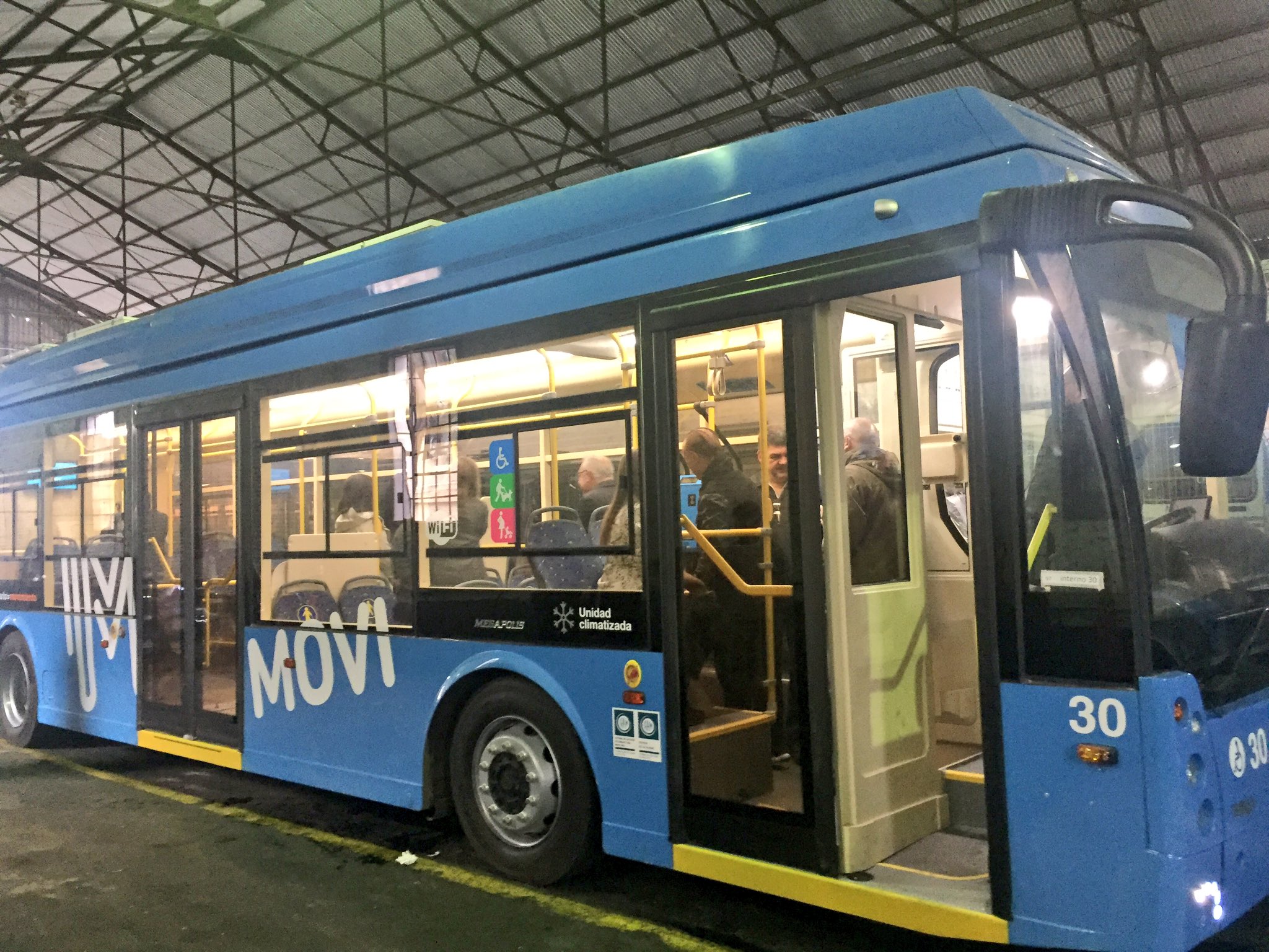 Las unidades aguardan en un galpón municipal de zona oeste.