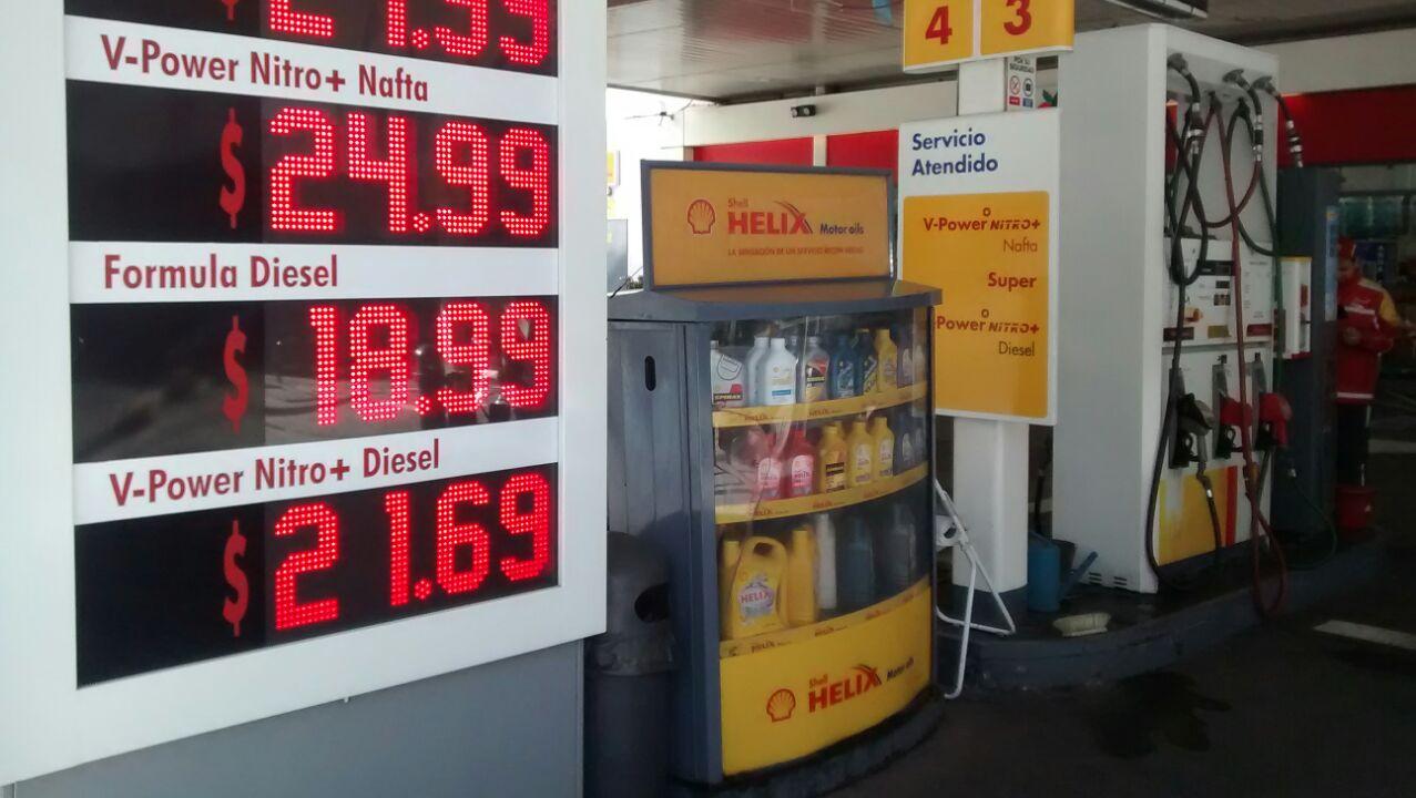 Nuevos valores de los combustibles