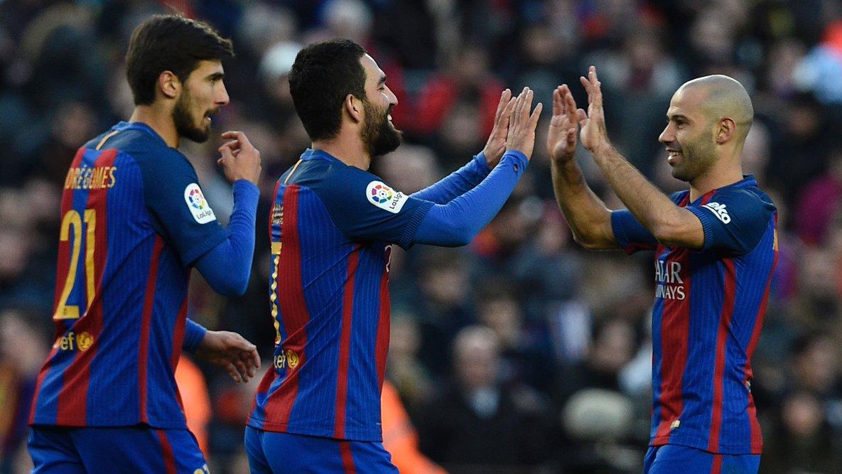 Messi la rompió y Mascherano hizo el primero con el Barça
