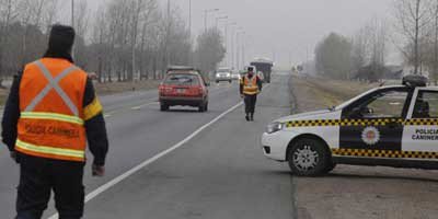 Un manto blanco cubrió el Camino de las Altas cumbres
