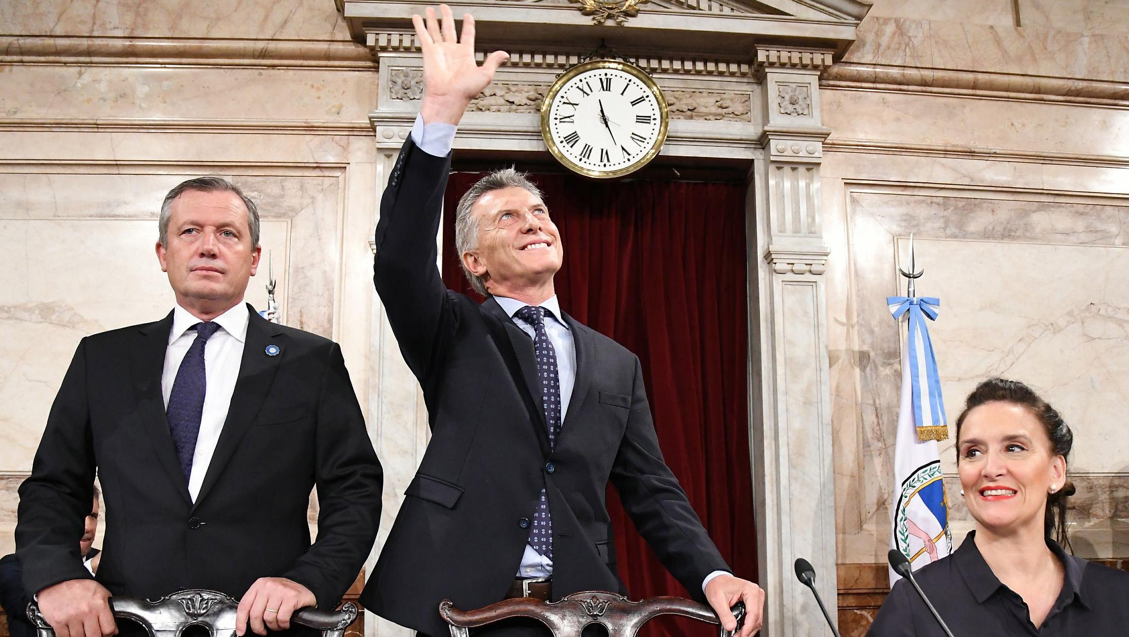 El mandatario se presentó ante el Congreso. (Foto: Télam)