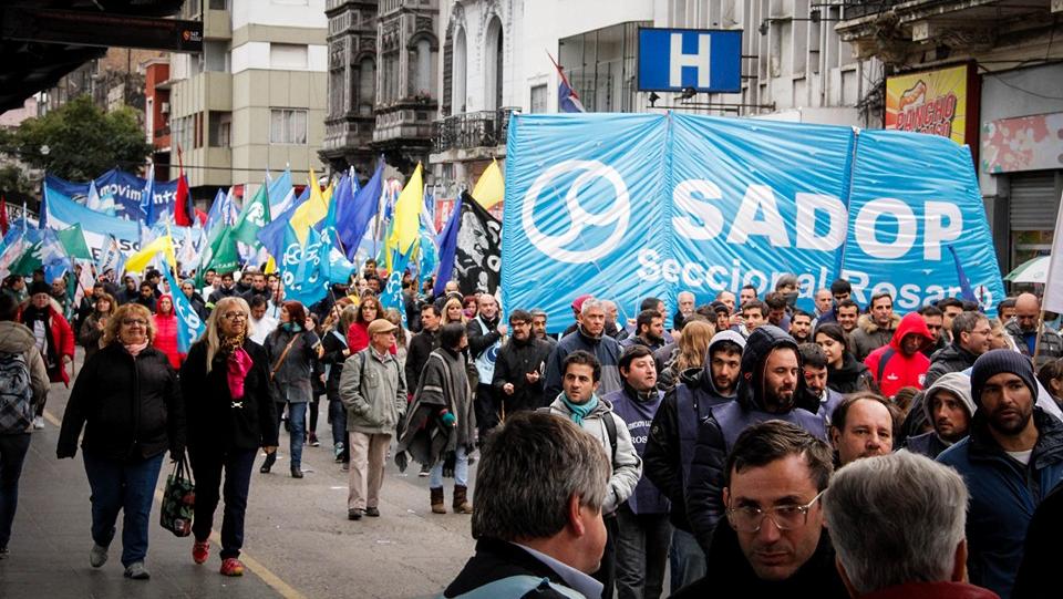 Sadop Rosario lanzó un paro por 72 horas para la próxima semana