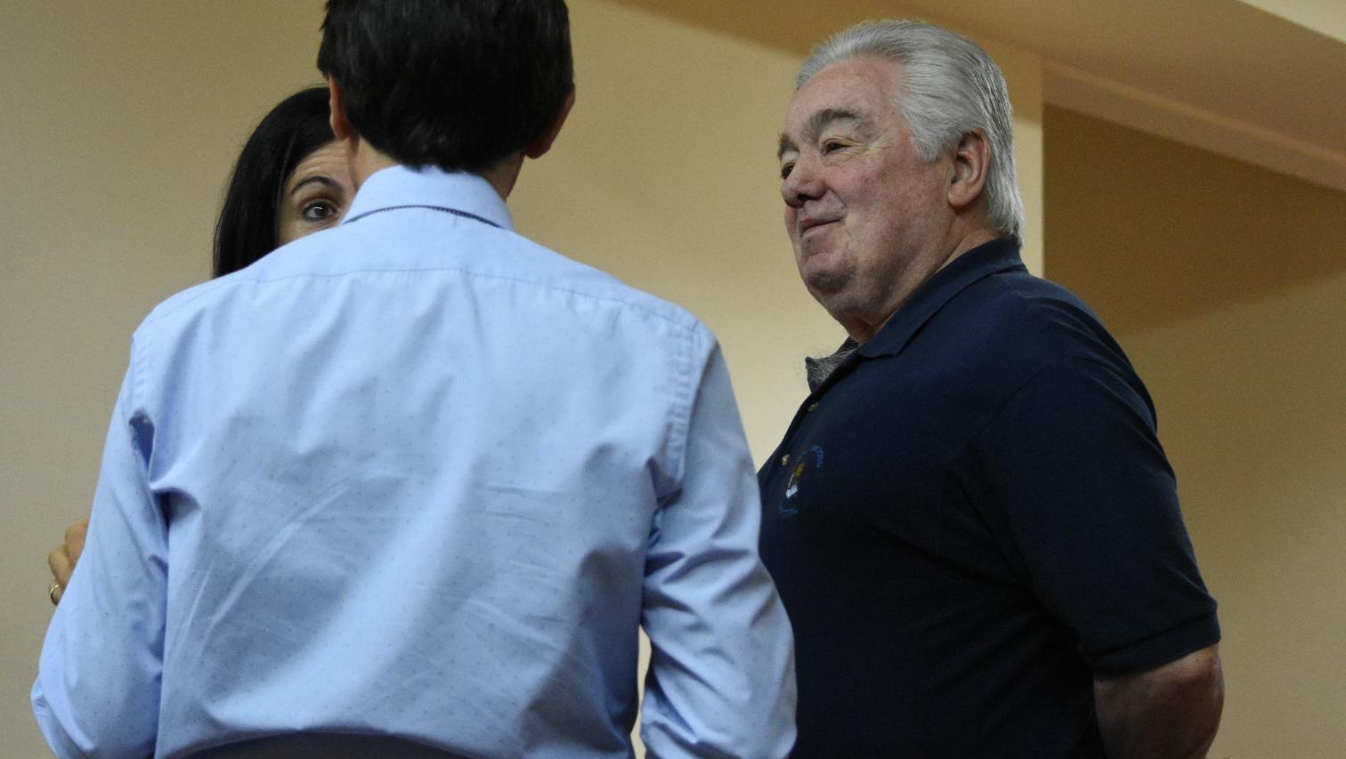 El Vasco, sonriente, en Tribunales. (Juan José García).