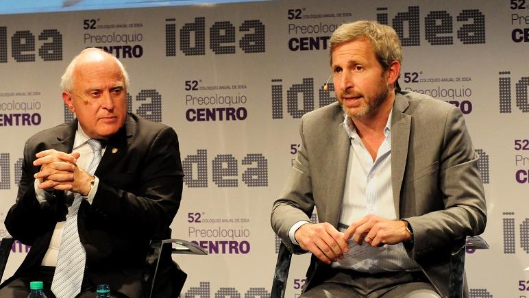 Frigerio y Lifschitz en la Bolsa de Comercio. Sin facturas, todo esperanza.