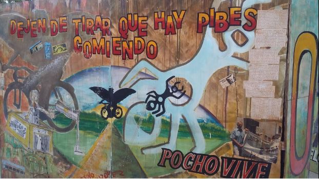 Intervención en plaza San Martín de Arte por Libertad (Créditos: Fernando Rey).