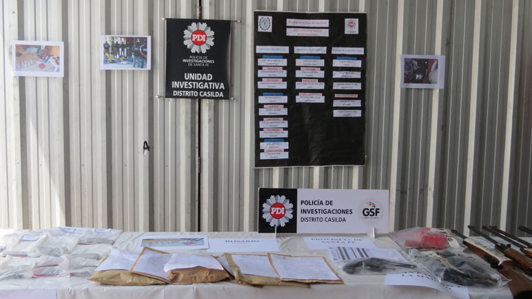 Información de las fuerzas que trabajaron en los operativos. 