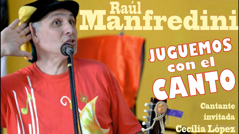 El afiche que anuncia el show de este sábado de Raúl Manfredini.