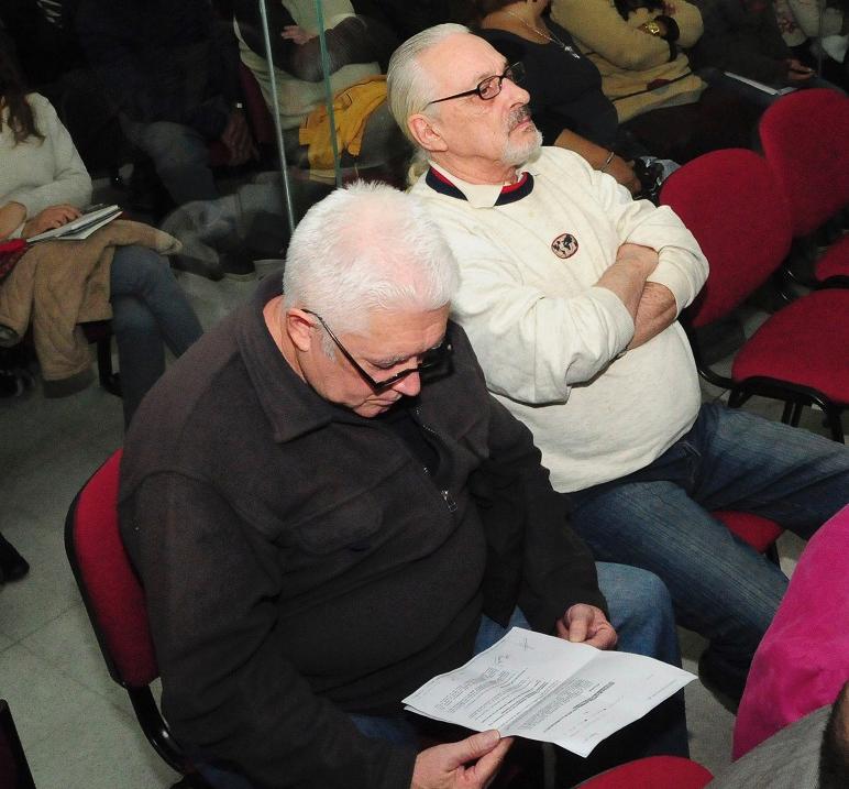 Juan Andrés Cabrera y Ariel López, dos de los absueltos.