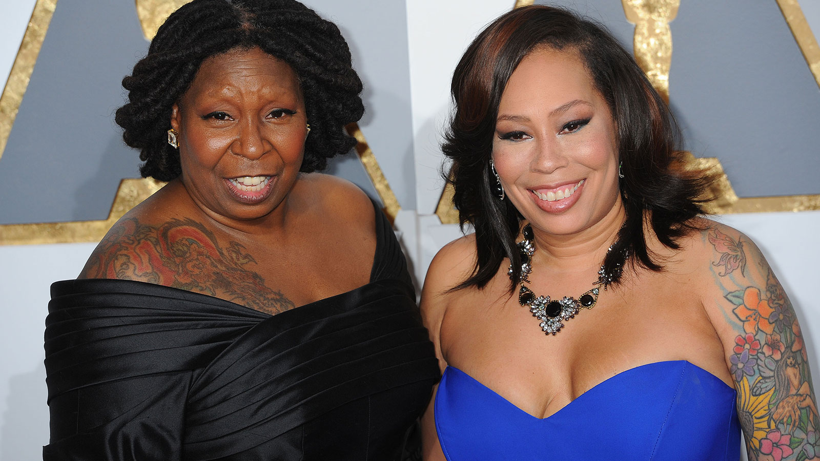 Las actrices Whoopi Goldberg y Alex Martin 
