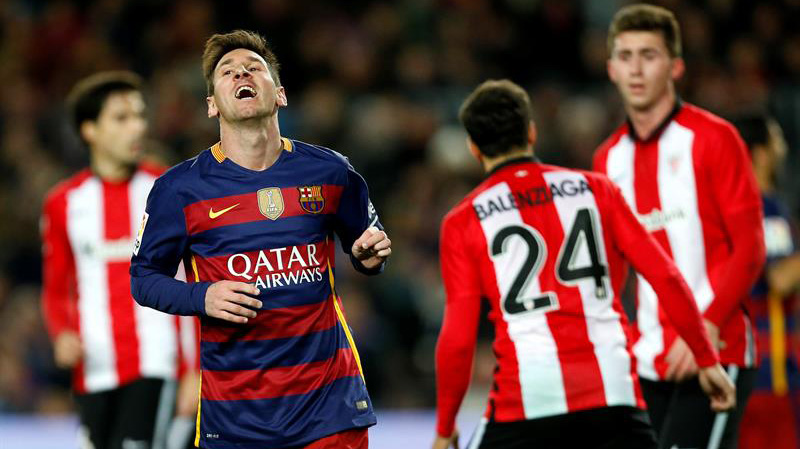 Messi aguantó 45 minutos.
