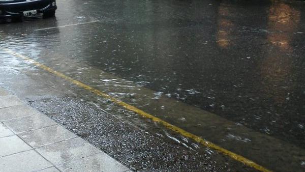 El agua se acumula en Córdoba e Italia. Foto: Twitter/@analia_juan
