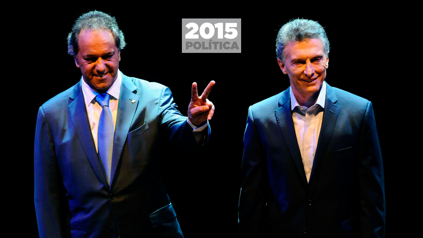 El gran duelo del año que se fue: Daniel Scioli versus Mauricio Macri.