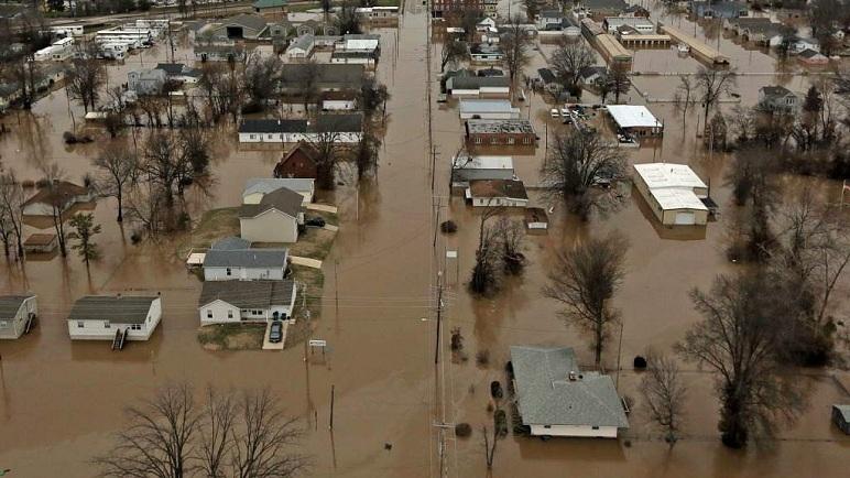 El desborde del Missouri afecta el Medio Oeste y el sur estadounidense.