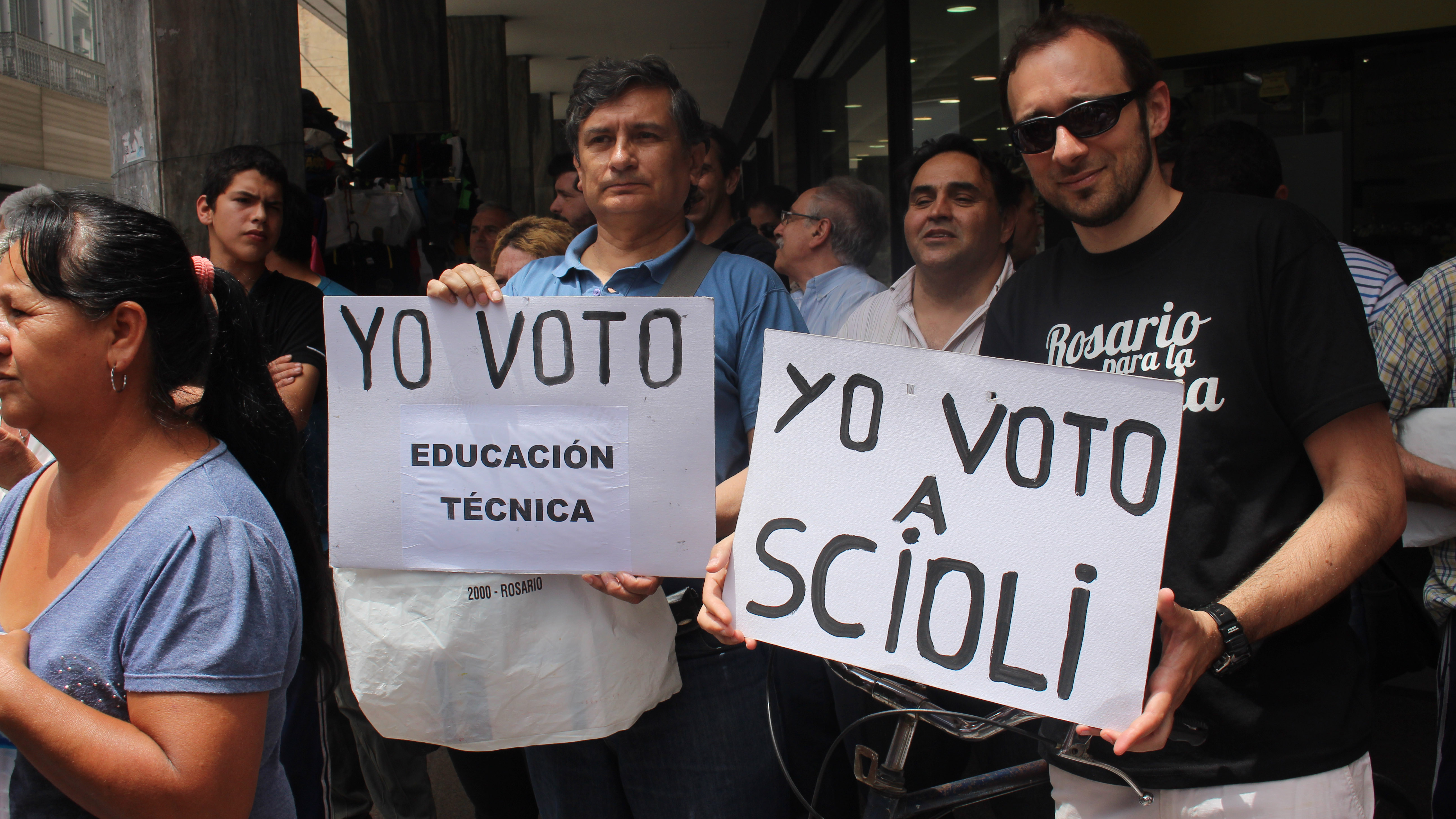 Scioli, piquetes, y el calor hicieron del centro un caos 