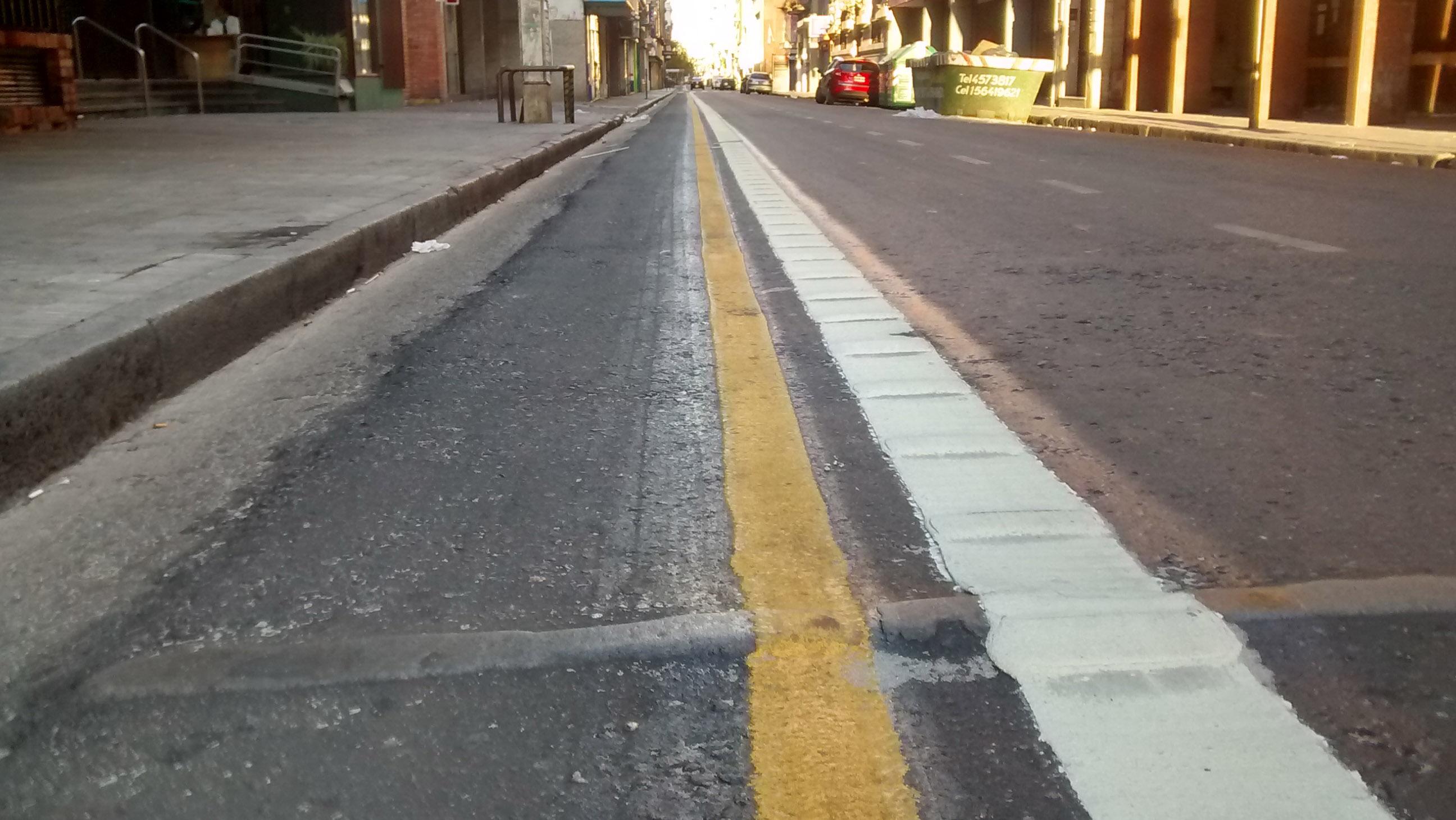 Calle Rioja quedó señalizada este fin de semana