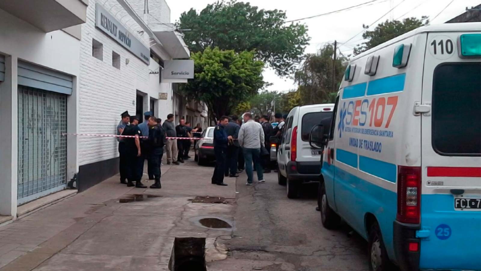 El tiroteo astilló la tranquilidad de la cuadra, en barrio La Guardia.
