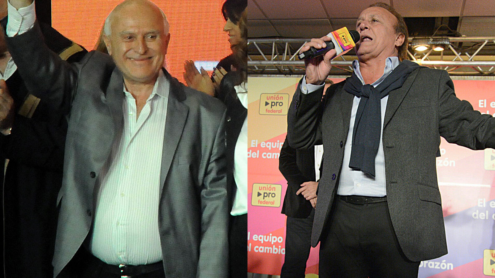 Lifschitz en el Patio de la Madera. Se autoproclamó ganador.