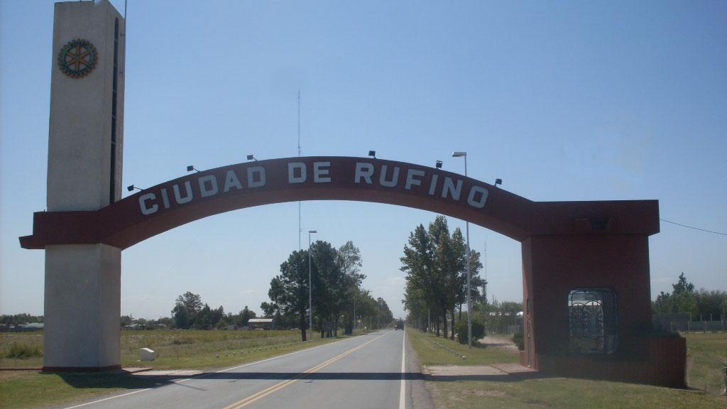 Rufino se encuentra en el extremo sur de Santa Fe, a 260 kilómetros de Rosario