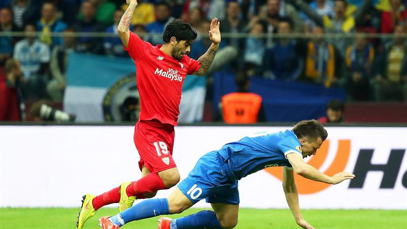 Banega tuvo un buen partido en la final de Polonia