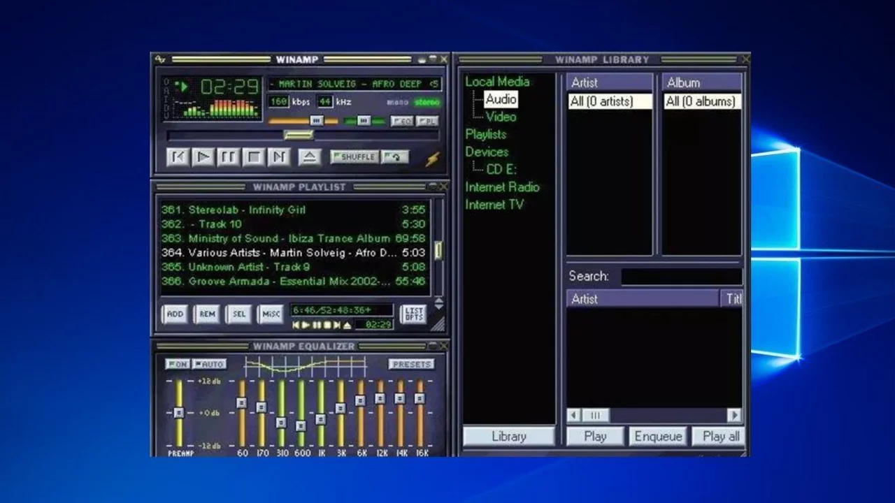 Nostalgia pura: crean el "Museo del Winamp" con más de 60 mil skins